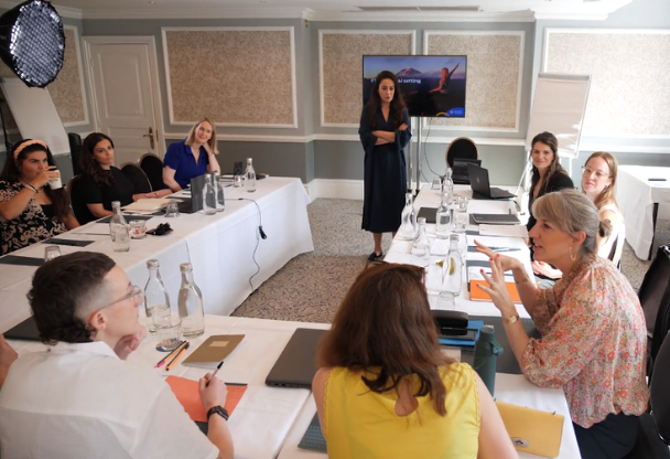 Photo of a business conference